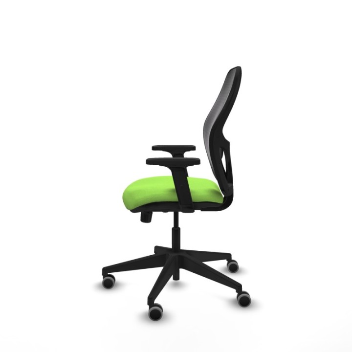 Alocén sincro malla negra bali pistacho brazos 2D base piramidal  ruedas engomadas 65mm