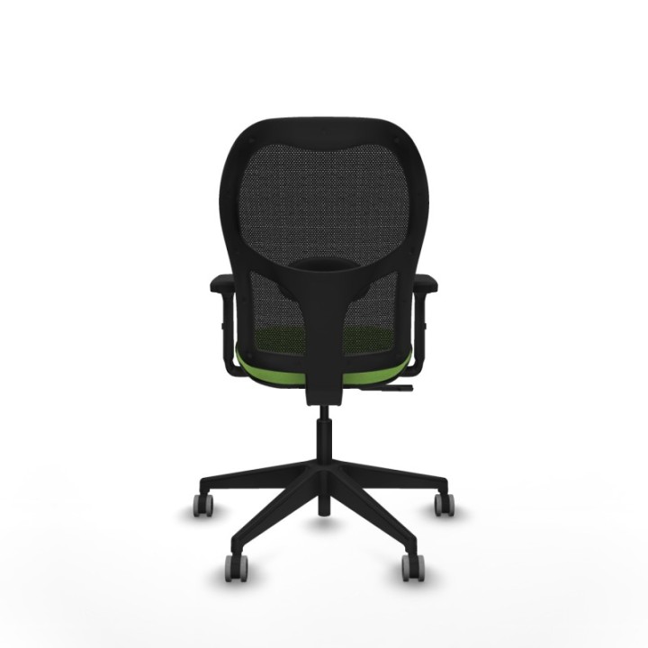 Alocén sincro malla negra bali pistacho brazos 2D base piramidal  ruedas engomadas 65mm