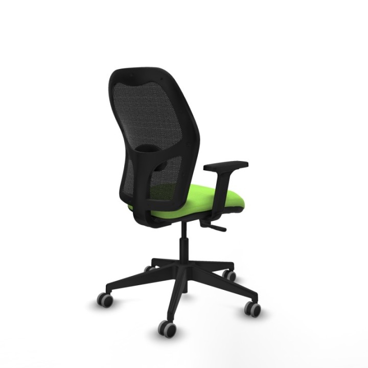 Alocén sincro malla negra bali pistacho brazos 2D base piramidal  ruedas engomadas 65mm