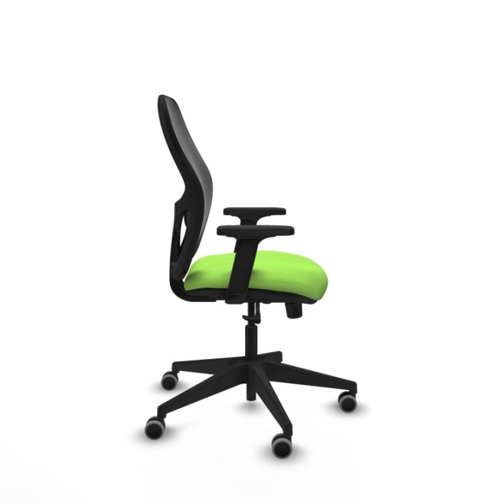 Alocén sincro malla negra bali pistacho brazos 2D base piramidal  ruedas engomadas 65mm