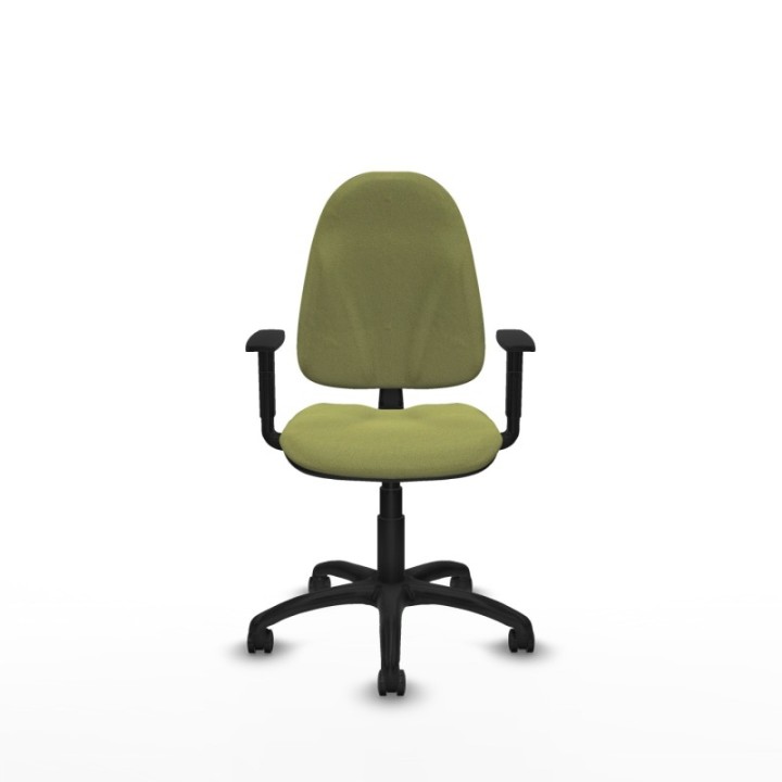 Algarra CP bali verde oliva brazos 1D base poliamida ruedas engomadas 50mm