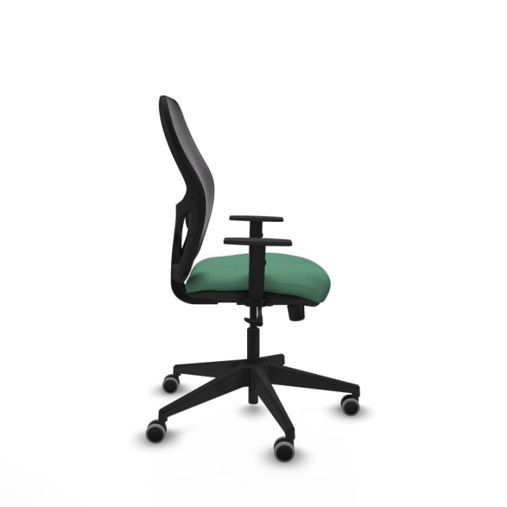 Alocén sincro malla negra bali verde esmeralda brazos 1D base piramidal  ruedas engomadas 65mm