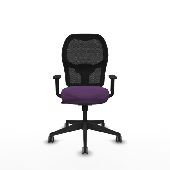 Alocén sincro malla negra bali morado brazos 1D base piramidal  ruedas engomadas 65mm