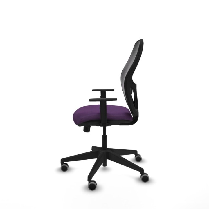 Alocén sincro malla negra bali morado brazos 1D base piramidal  ruedas engomadas 65mm