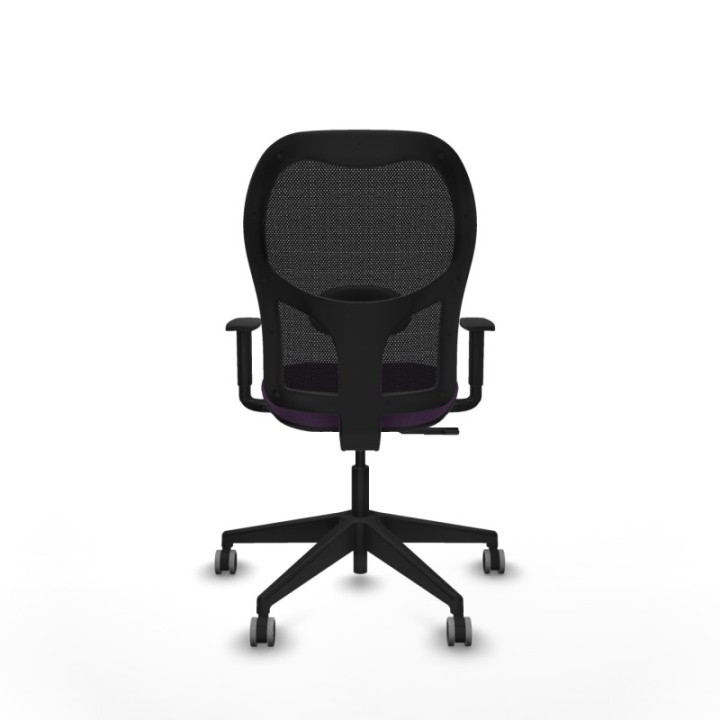 Alocén sincro malla negra bali morado brazos 1D base piramidal  ruedas engomadas 65mm