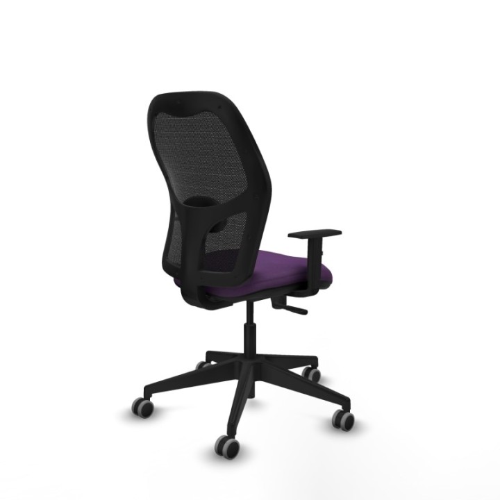 Alocén sincro malla negra bali morado brazos 1D base piramidal  ruedas engomadas 65mm