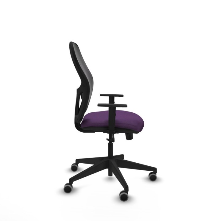 Alocén sincro malla negra bali morado brazos 1D base piramidal  ruedas engomadas 65mm