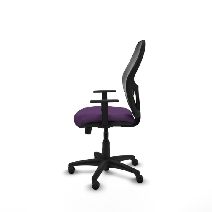 Alocén sincro malla negra bali morado brazos 1D base poliamida  ruedas engomadas 50mm