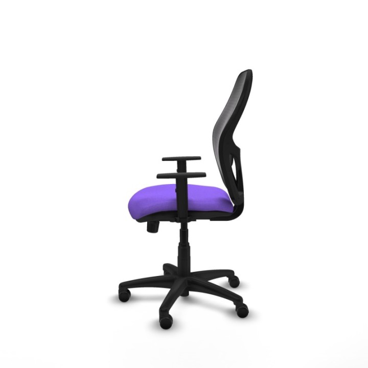 Alocén sincro malla negra bali lila brazos 1D base poliamida  ruedas engomadas 50mm