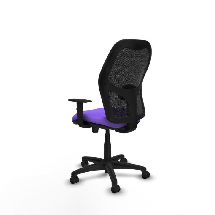 Alocén sincro malla negra bali lila brazos 1D base poliamida  ruedas engomadas 50mm