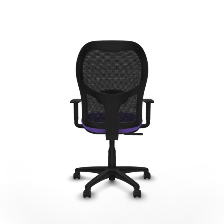 Alocén sincro malla negra bali lila brazos 1D base poliamida  ruedas engomadas 50mm