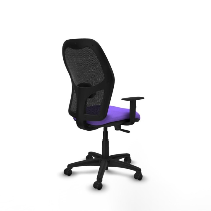 Alocén sincro malla negra bali lila brazos 1D base poliamida  ruedas engomadas 50mm