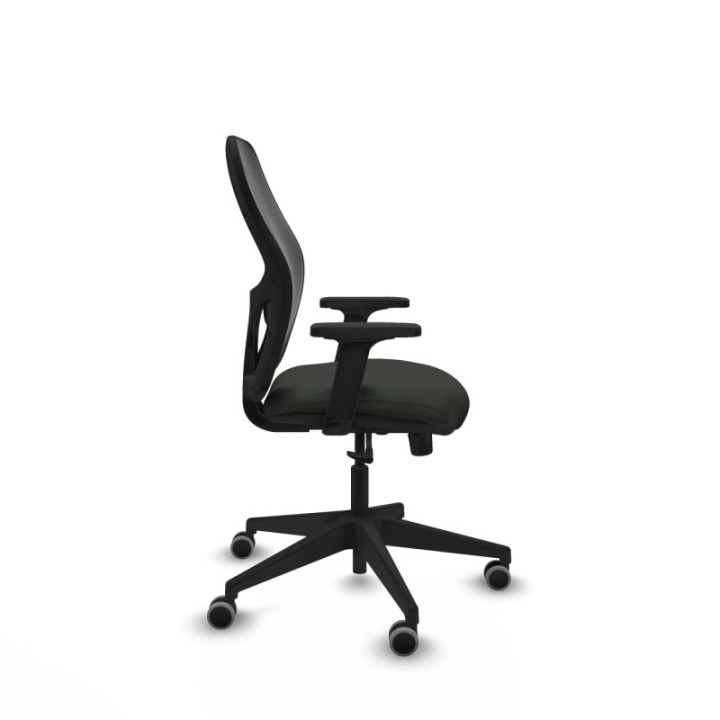 Alocén sincro malla negra bali negro brazos 2D base piramidal  ruedas engomadas 65mm