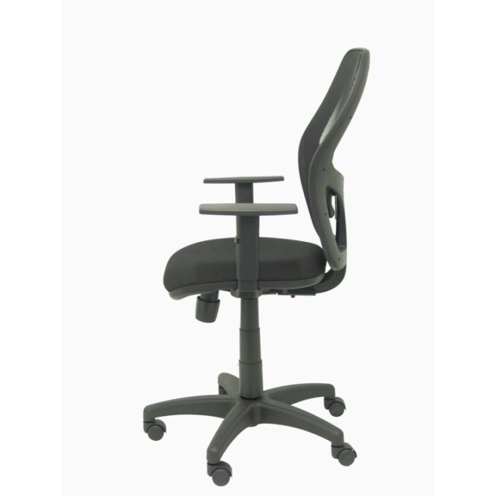 Silla Alocén malla negra asiento bali negro brazos regulables