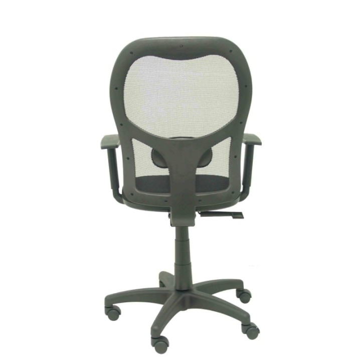 Silla Alocén malla negra asiento bali negro brazos regulables