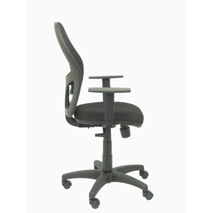 Silla Alocén malla negra asiento bali negro brazos regulables