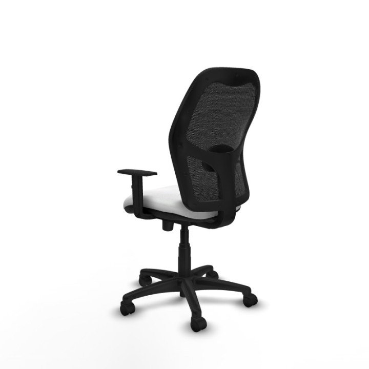 Alocén traslack malla negra bali blanco brazos 1D base poliamida  ruedas nailon 50mm