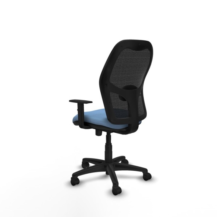 Alocén traslack malla negra bali azul cielo brazos 1D base poliamida  ruedas nailon 50mm