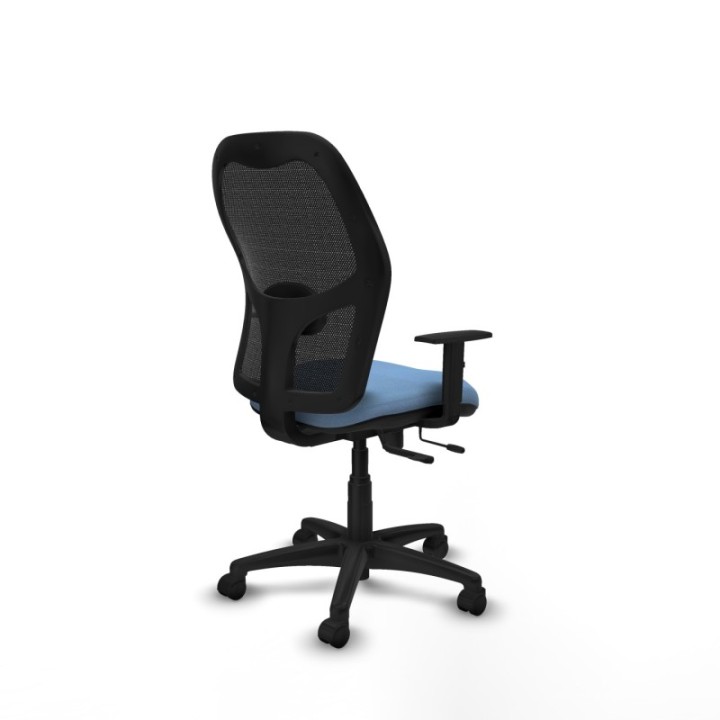 Alocén traslack malla negra bali azul cielo brazos 1D base poliamida  ruedas nailon 50mm