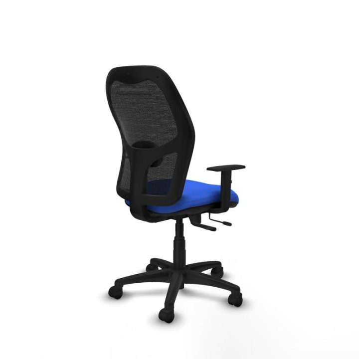 Alocén traslack malla negra bali azul brazos 1D base poliamida  ruedas nailon 50mm