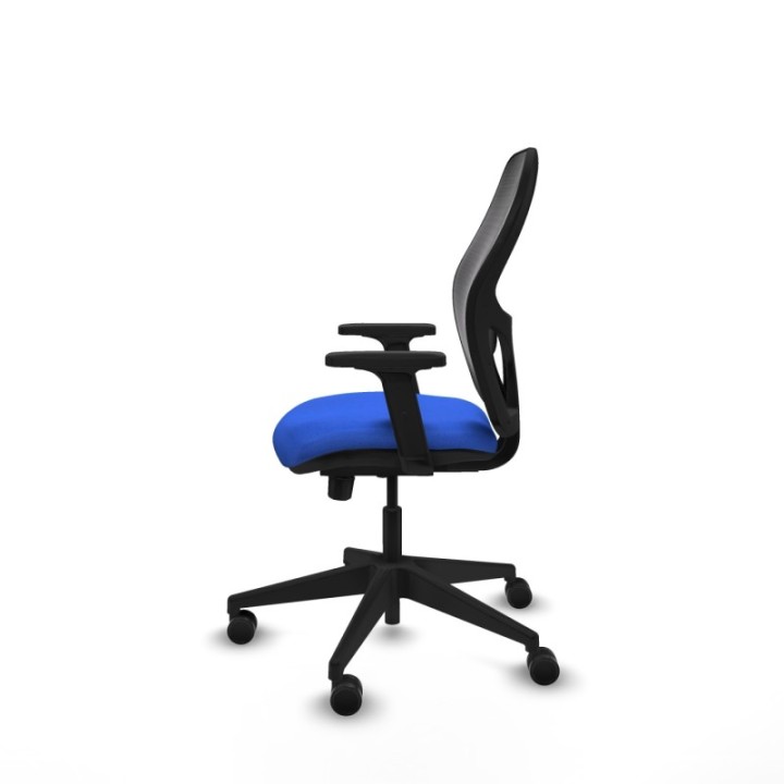 Alocén traslack malla negra bali azul brazos 2D base piramidal  ruedas nailon 65mm