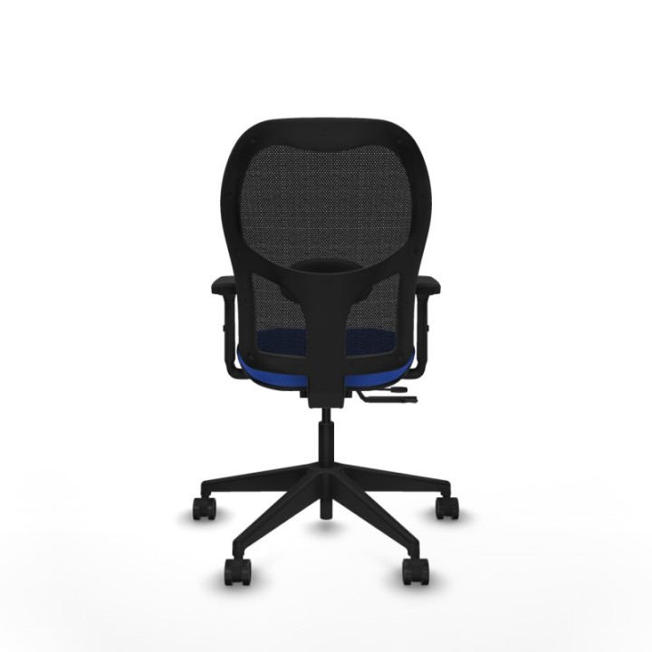 Alocén traslack malla negra bali azul brazos 2D base piramidal  ruedas nailon 65mm