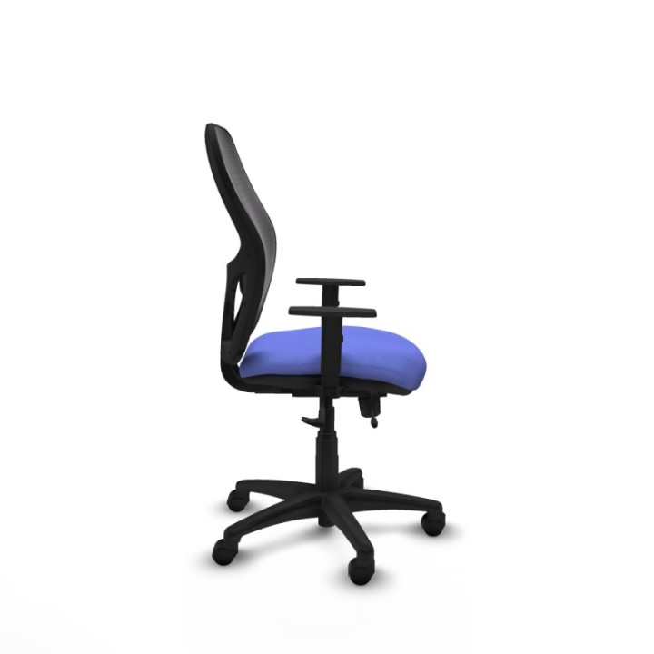 Alocén traslack malla negra bali azul claro brazos 1D base poliamida  ruedas nailon 50mm