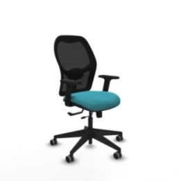 Alocén traslack malla negra bali turquesa brazos 2D base piramidal  ruedas engomadas 65mm