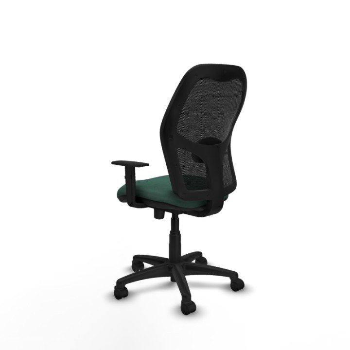 Alocén traslack malla negra bali verde botella brazos 1D base poliamida  ruedas nailon 50mm