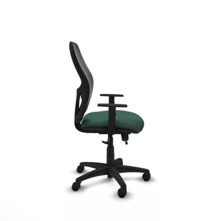 Alocén traslack malla negra bali verde botella brazos 1D base poliamida  ruedas nailon 50mm