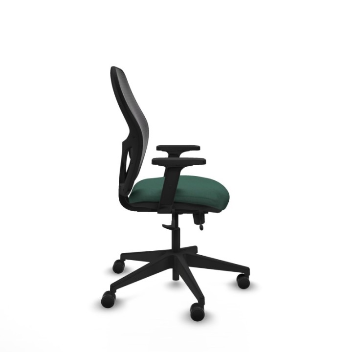 Alocén traslack malla negra bali verde botella brazos 2D base piramidal  ruedas nailon 65mm