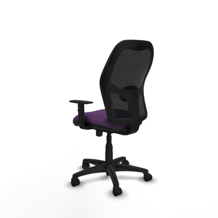 Alocén traslack malla negra bali morado brazos 1D base poliamida  ruedas nailon 50mm