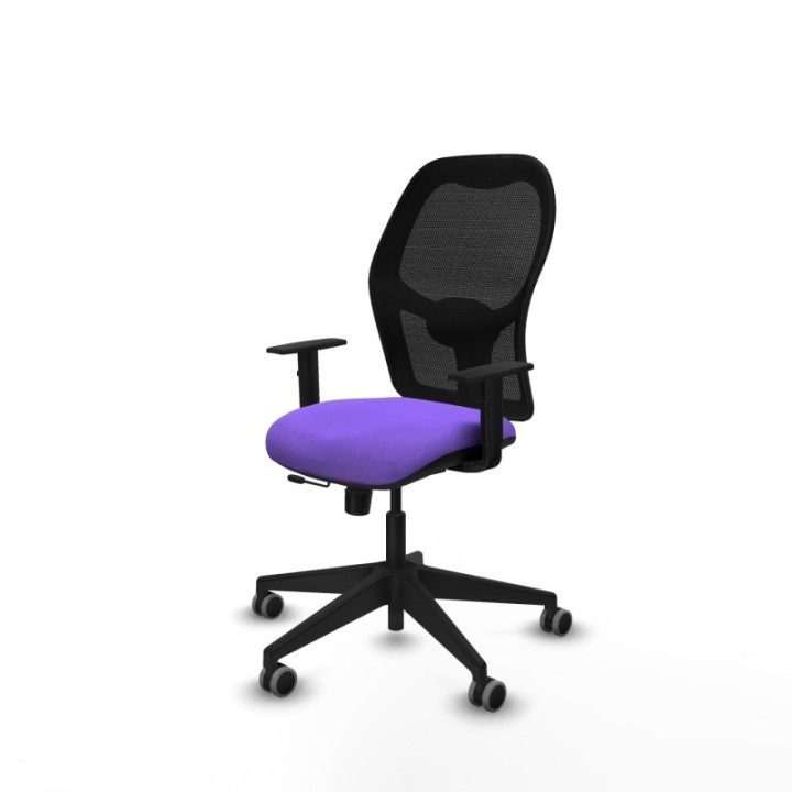 Alocén traslack malla negra bali lila brazos 1D base piramidal  ruedas engomadas 65mm