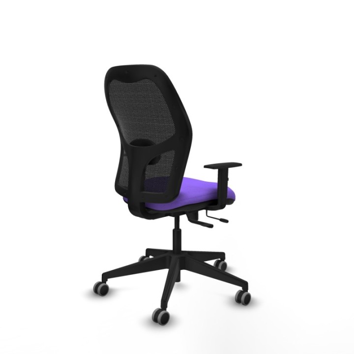 Alocén traslack malla negra bali lila brazos 1D base piramidal  ruedas engomadas 65mm