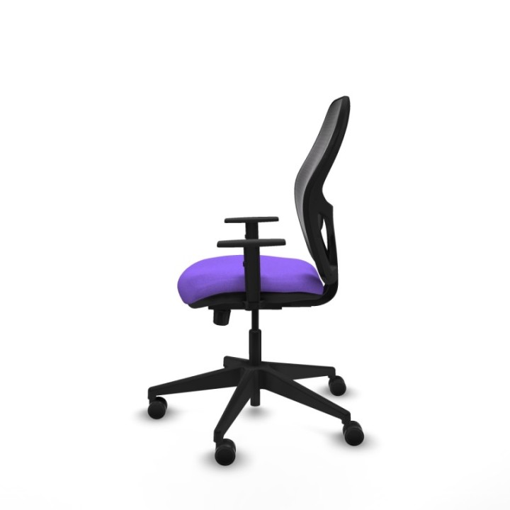 Alocén traslack malla negra bali lila brazos 1D base piramidal  ruedas nailon 65mm