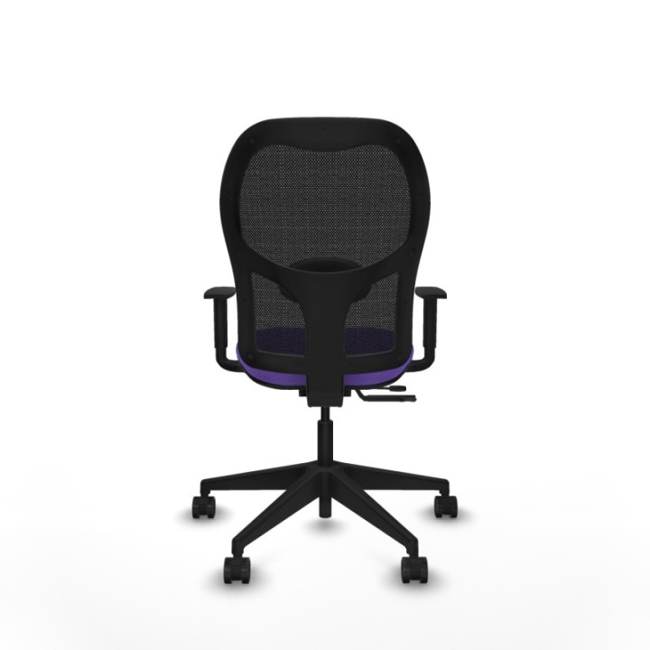 Alocén traslack malla negra bali lila brazos 1D base piramidal  ruedas nailon 65mm