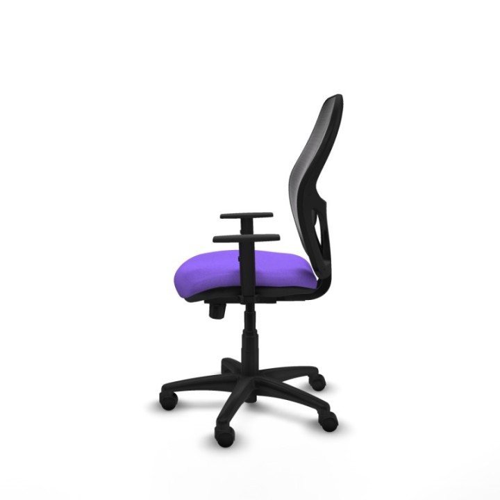 Alocén traslack malla negra bali lila brazos 1D base poliamida  ruedas nailon 50mm