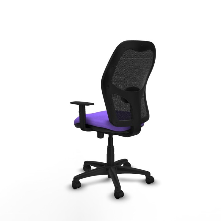 Alocén traslack malla negra bali lila brazos 1D base poliamida  ruedas nailon 50mm