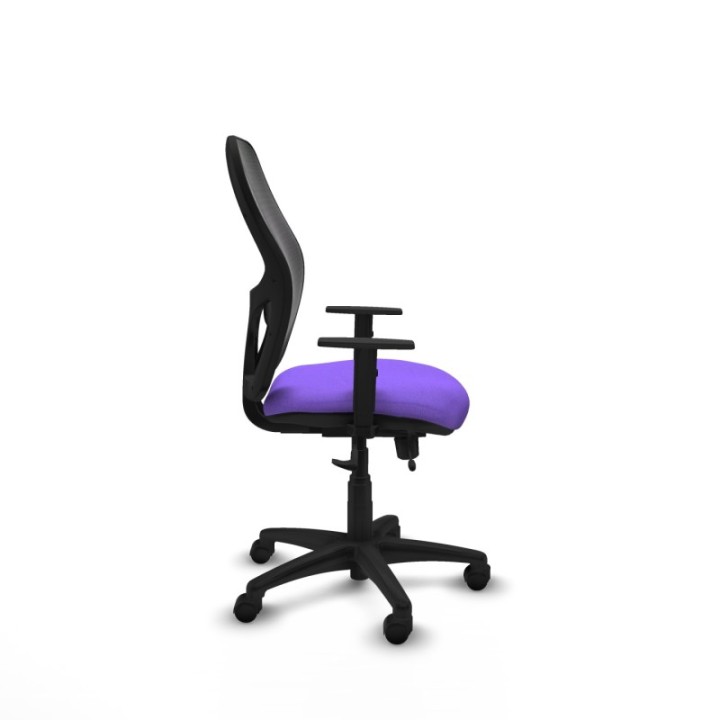 Alocén traslack malla negra bali lila brazos 1D base poliamida  ruedas nailon 50mm