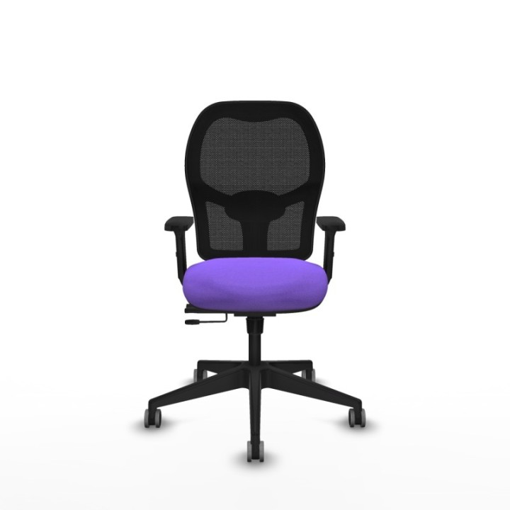 Alocén traslack malla negra bali lila brazos 2D base piramidal  ruedas engomadas 65mm