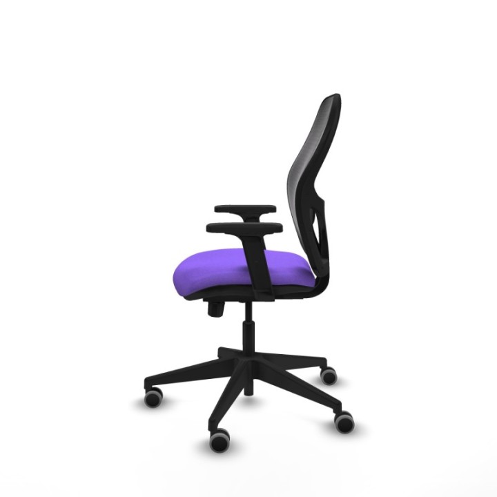 Alocén traslack malla negra bali lila brazos 2D base piramidal  ruedas engomadas 65mm