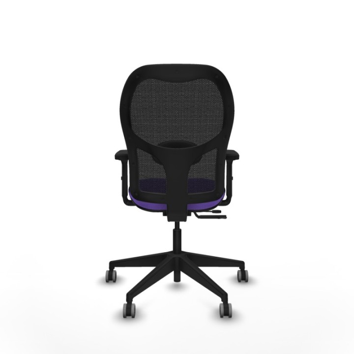 Alocén traslack malla negra bali lila brazos 2D base piramidal  ruedas engomadas 65mm