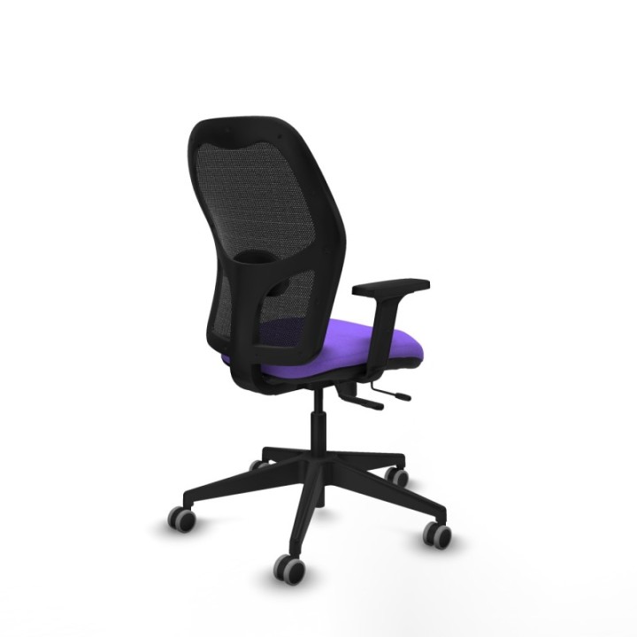 Alocén traslack malla negra bali lila brazos 2D base piramidal  ruedas engomadas 65mm