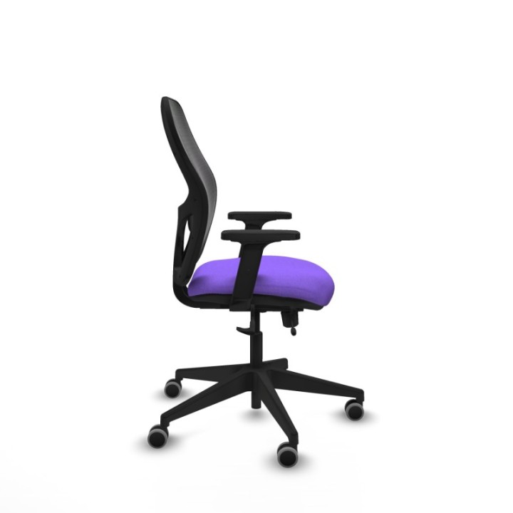 Alocén traslack malla negra bali lila brazos 2D base piramidal  ruedas engomadas 65mm