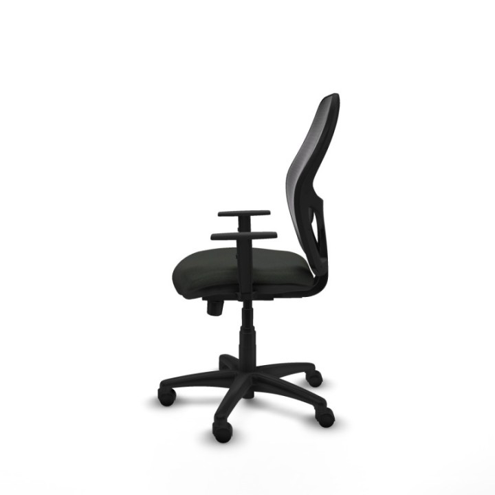 Alocén traslack malla negra bali negro brazos 1D base poliamida  ruedas nailon 50mm