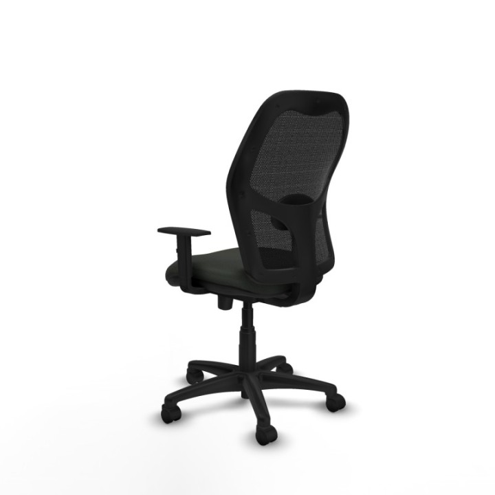 Alocén traslack malla negra bali negro brazos 1D base poliamida  ruedas nailon 50mm