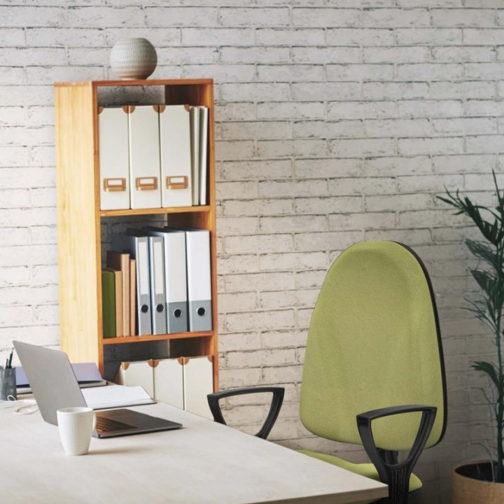 Algarra CP bali verde oliva brazos fijos base poliamida ruedas engomadas 50mm