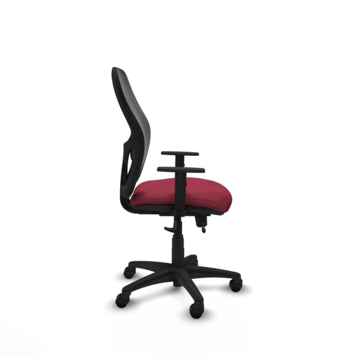 Alocén traslack malla negra bali granate brazos 1D base poliamida  ruedas nailon 50mm