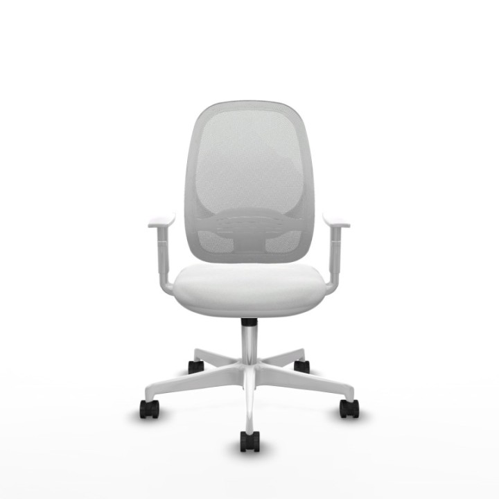 Cilanco blanca sincro malla blanca bali blanco brazos blancos base blanca ruedas 65mm nailon