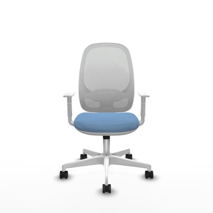 Cilanco blanca sincro malla blanca bali azul cielo brazos blancos base blanca ruedas 65mm nailon